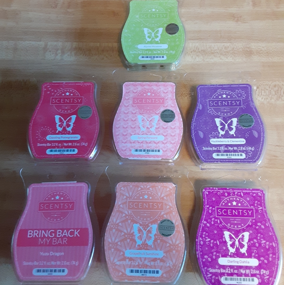 Bundle of 7 New Scentsy Waxes